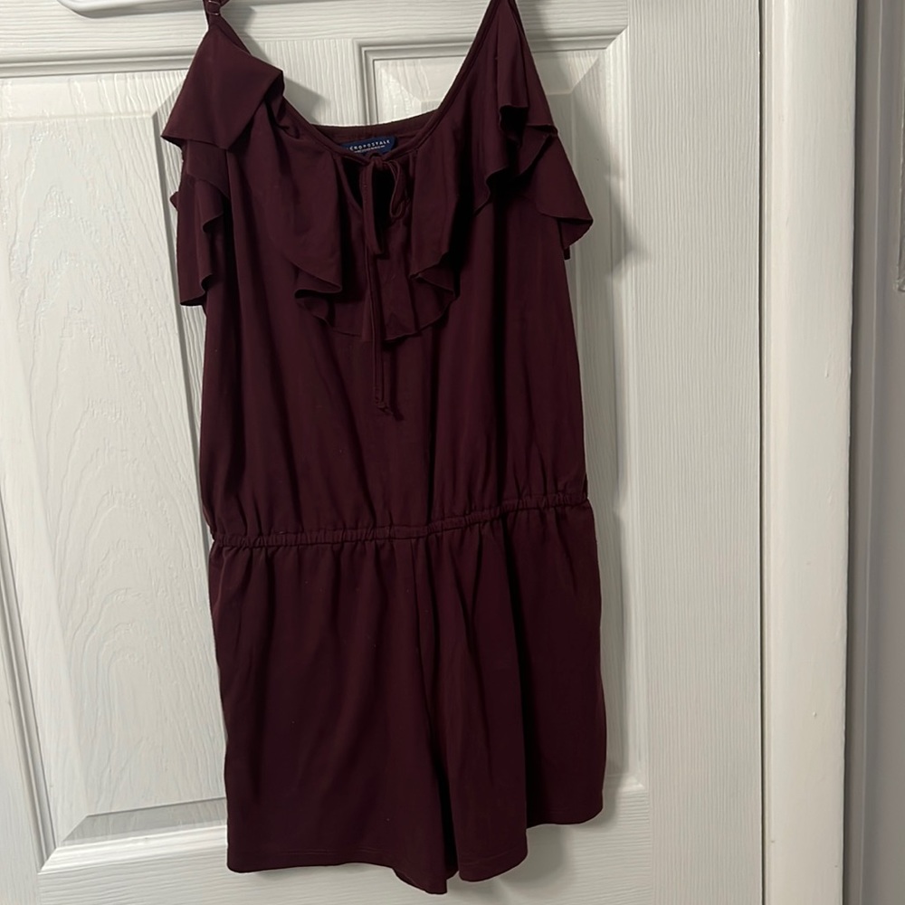 Maroon romper, size small